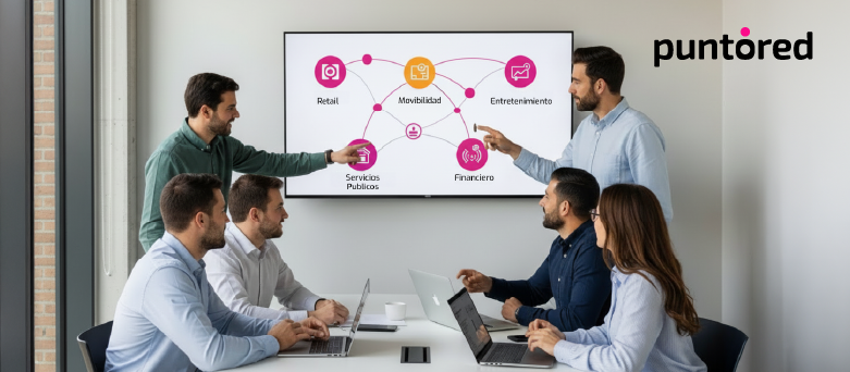 Gráfico sobre Fintech en Latinoamérica mostrando ecosistema fintech, bancos digitales y pagos digitales transformando servicios financieros.