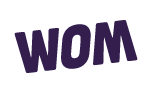 A purple text on a black background.
