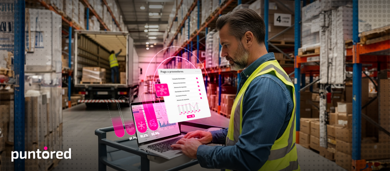 Ilustración de pagos masivos a proveedores de forma automatizada y segura